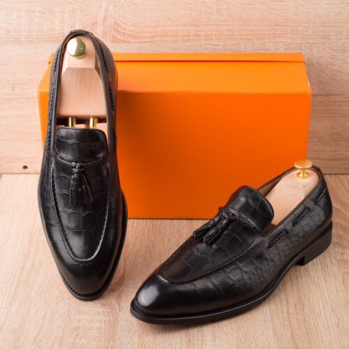 Soulier Moccassin à Pompons