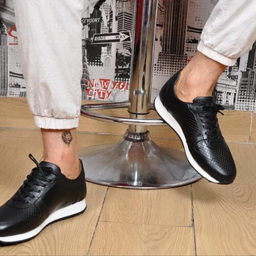 Chaussure Sneckers en Cuir