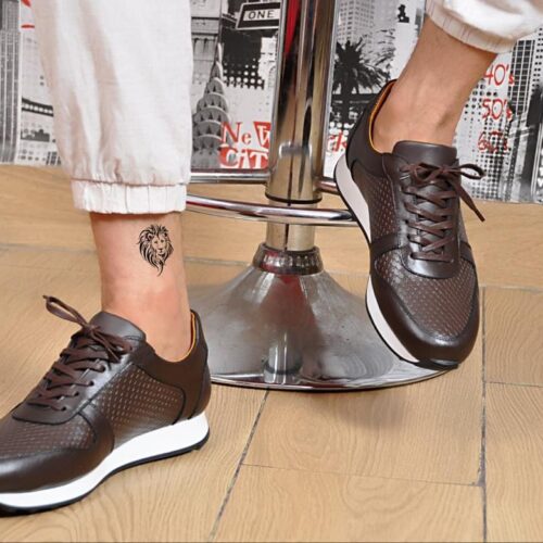 Chaussure Sneckers en Cuir