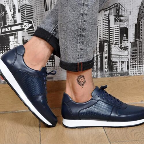 Chaussure Sneckers en Cuir