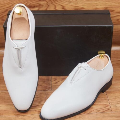 Chaussures Homme - Cuir Blanc
