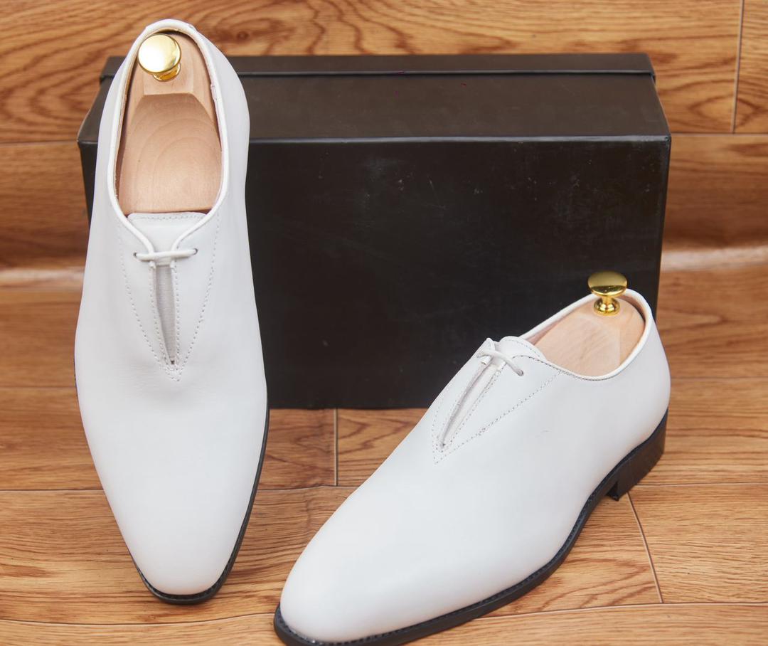 Chaussures Homme - Cuir Blanc