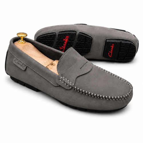 Mocassin Homme Gris Classique