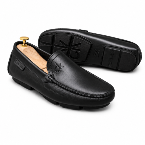 Mocassin Homme Noir Cuir