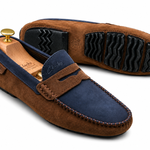 Mocassin Homme Marron Bleu