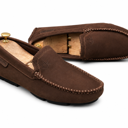 Mocassin Homme Marron Daim