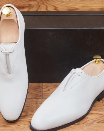 Chaussures Homme - Cuir Blanc