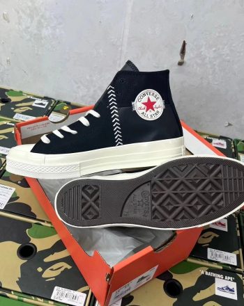 Converse Chuck Taylor All Star 70s High "Stitched Arrow" - Noir/Blanc
