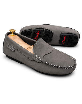 Mocassin Homme Gris Classique