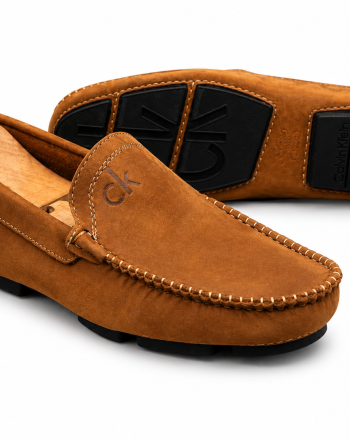 Mocassin Homme Camel Daim