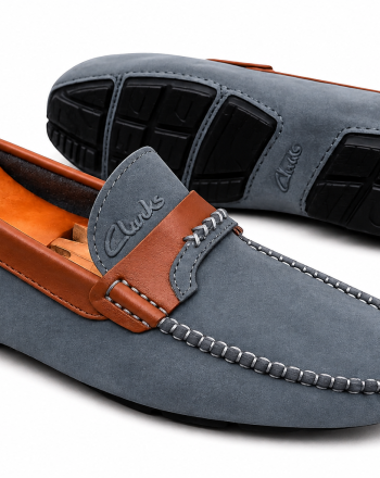 Mocassin Homme Gris Marron