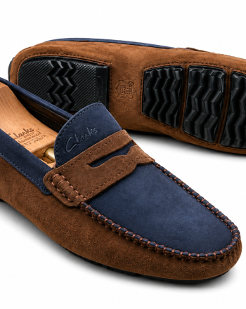 Mocassin Homme Marron Bleu
