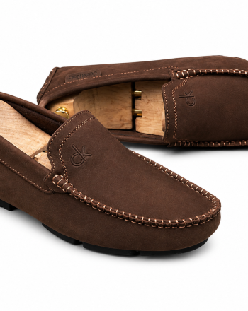 Mocassin Homme Marron Daim